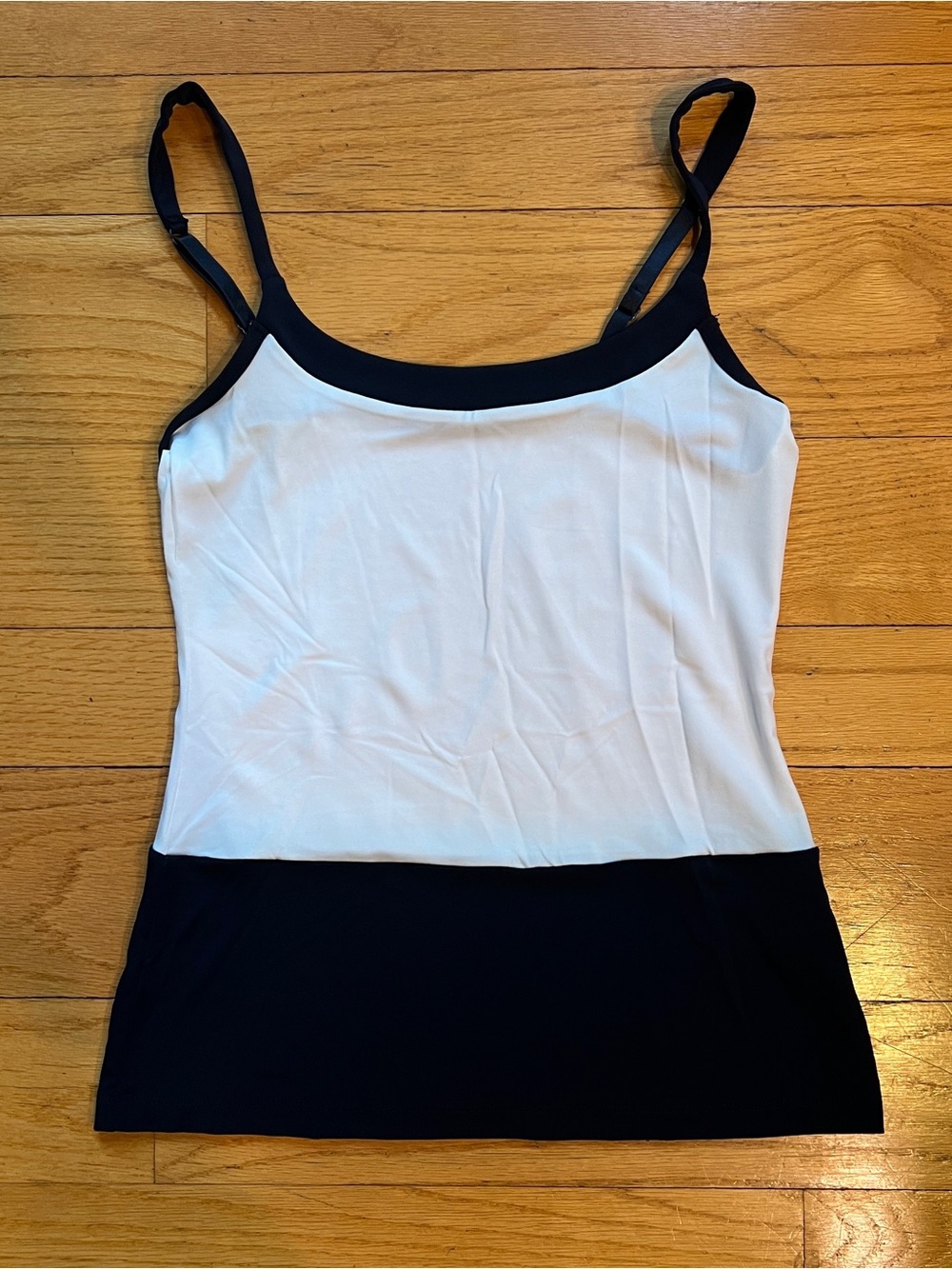 Nautical chic navy and white tank top